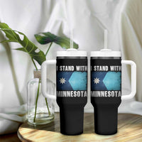 I Stand With Minnesota Tumbler With Handle MN State Support Political Protest