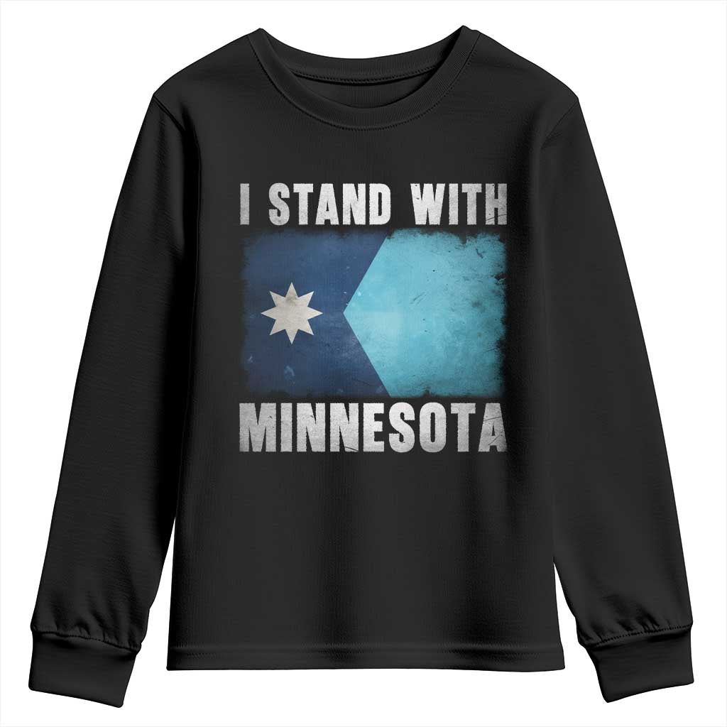 I Stand With Minnesota Youth Sweatshirt MN State Support Political Protest