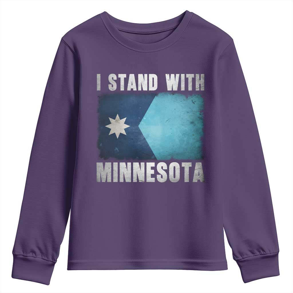 I Stand With Minnesota Youth Sweatshirt MN State Support Political Protest