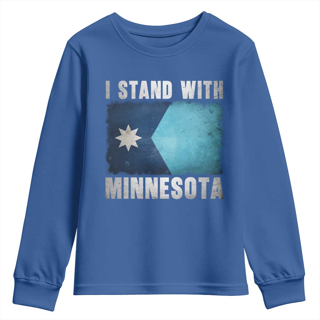 I Stand With Minnesota Youth Sweatshirt MN State Support Political Protest