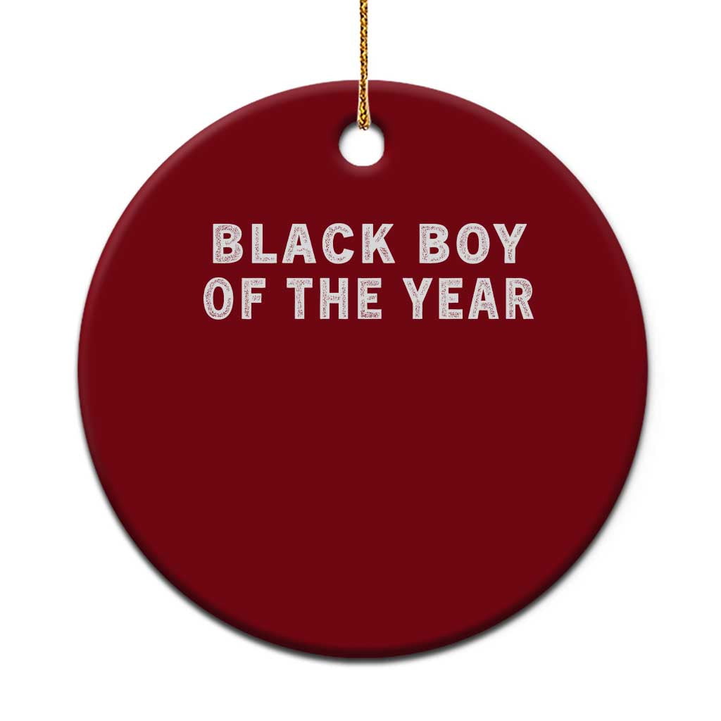 Black Boy Of The Year Ceramic Ornament Funny Gag Joke