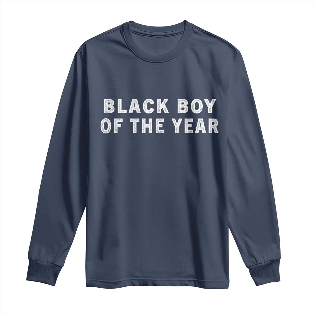 Black Boy Of The Year Long Sleeve Shirt Funny Gag Joke