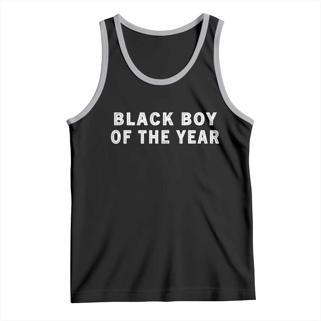 Black Boy Of The Year Tank Top Funny Gag Joke