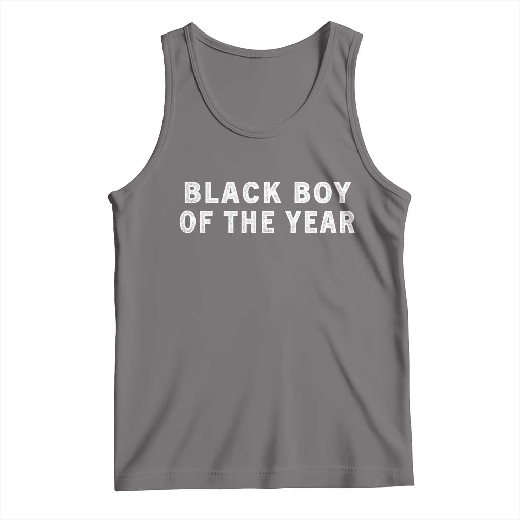Black Boy Of The Year Tank Top Funny Gag Joke