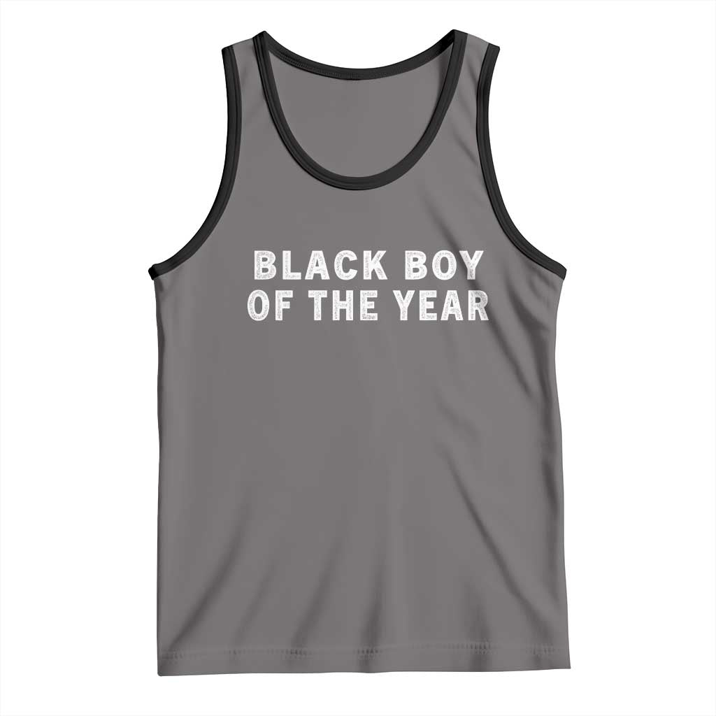 Black Boy Of The Year Tank Top Funny Gag Joke