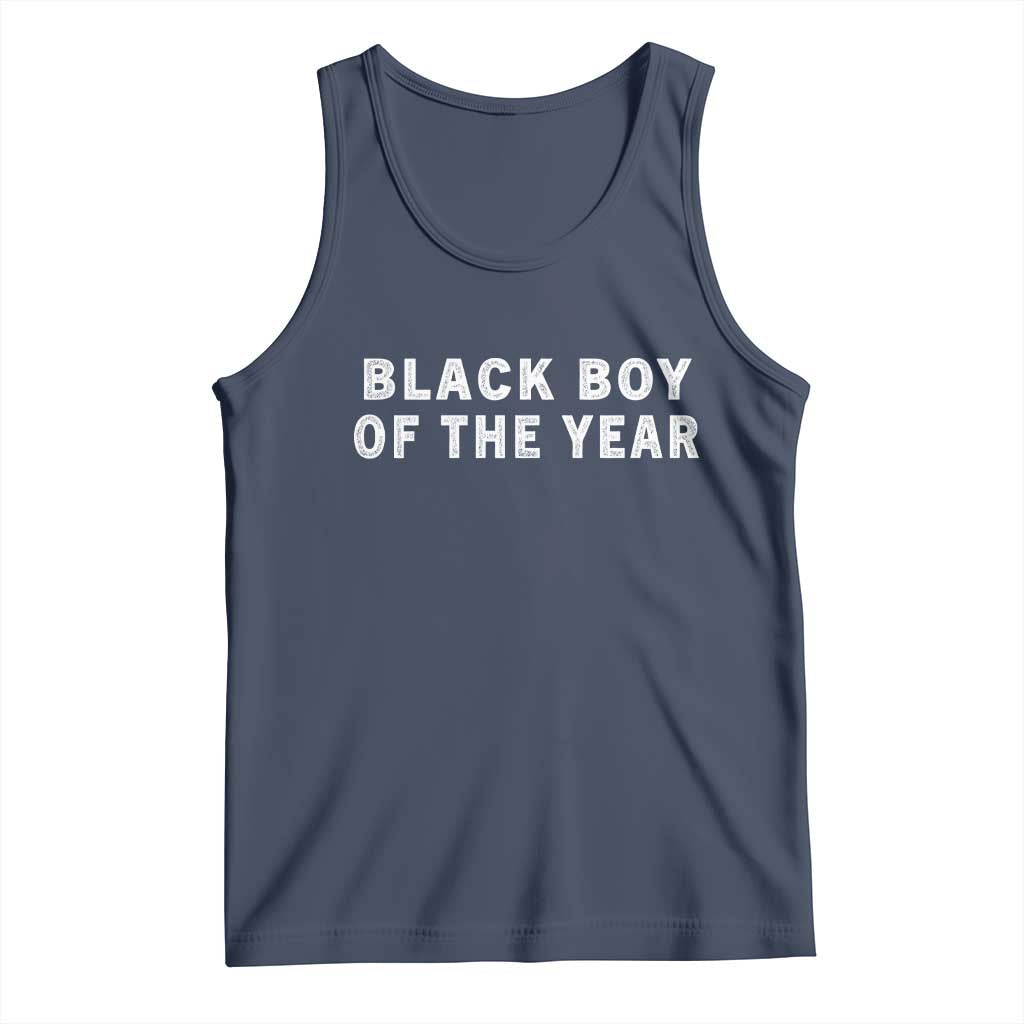 Black Boy Of The Year Tank Top Funny Gag Joke