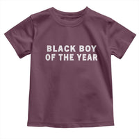 Black Boy Of The Year Toddler T Shirt Funny Gag Joke
