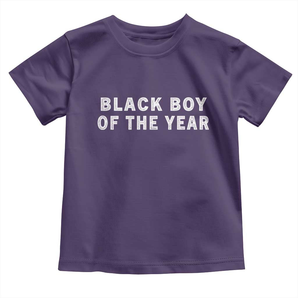 Black Boy Of The Year Toddler T Shirt Funny Gag Joke