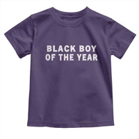 Black Boy Of The Year Toddler T Shirt Funny Gag Joke