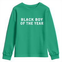 Black Boy Of The Year Youth Sweatshirt Funny Gag Joke