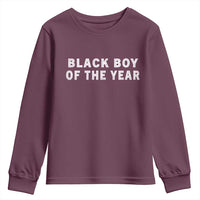 Black Boy Of The Year Youth Sweatshirt Funny Gag Joke