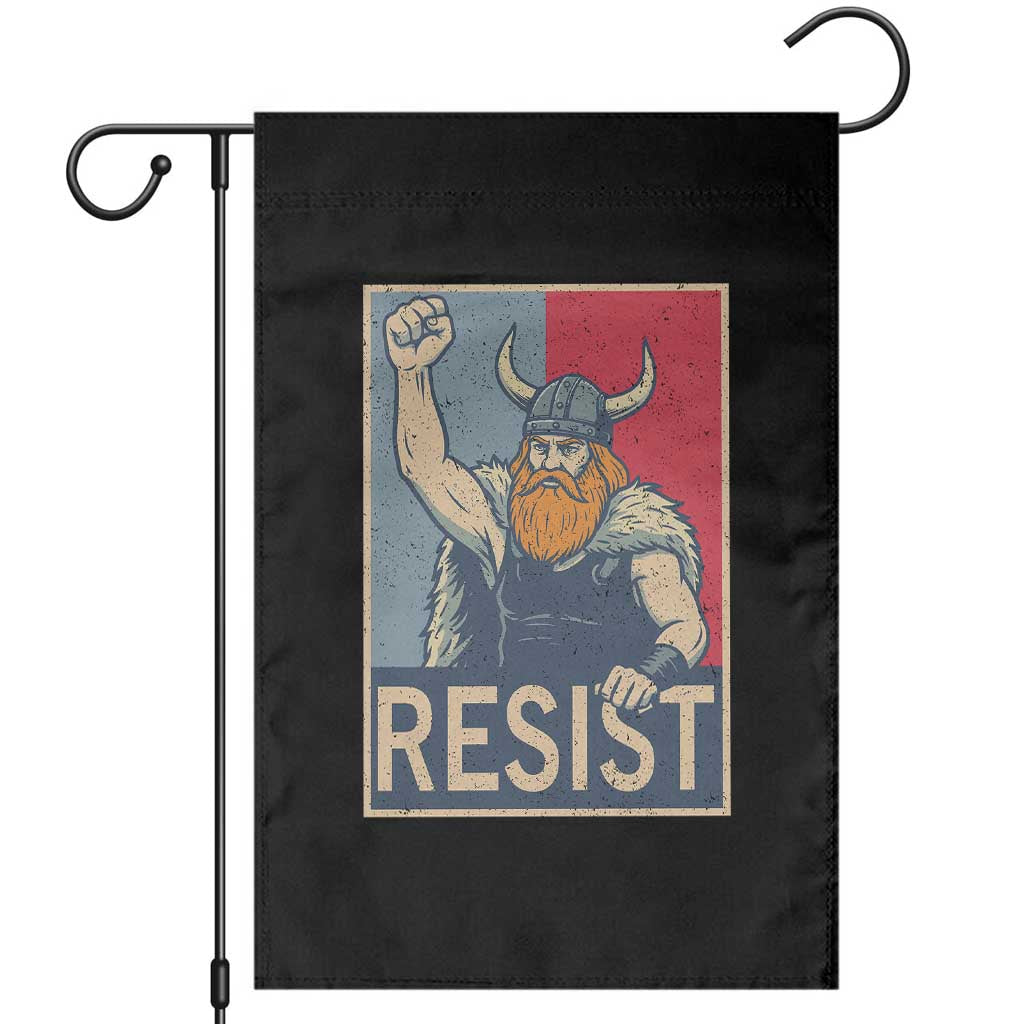Funny Minneapolis Viking Resist Abolish Ice Protest Garden Flag