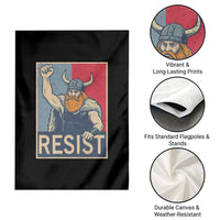 Funny Minneapolis Viking Resist Abolish Ice Protest Garden Flag