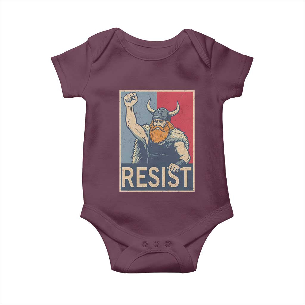 Funny Minneapolis Viking Resist Abolish Ice Protest Baby Onesie