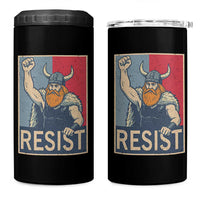 Funny Minneapolis Viking Resist Abolish Ice Protest 4 in 1 Can Cooler Tumbler