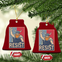 Funny Minneapolis Viking Resist Abolish Ice Protest Ceramic Ornament