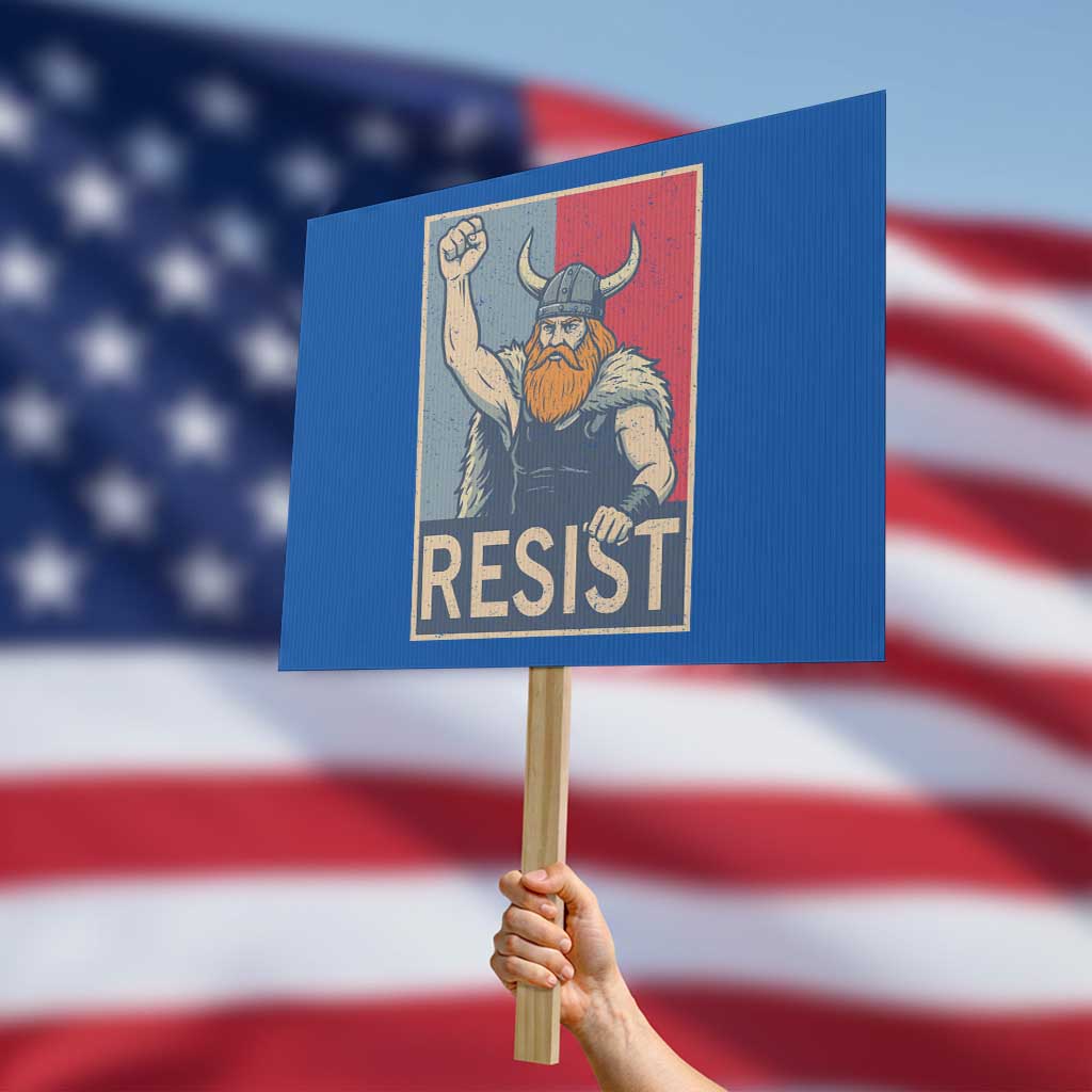 Funny Minneapolis Viking Resist Abolish Ice Protest Protest Sign