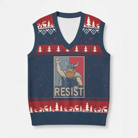 Funny Minneapolis Viking Resist Abolish Ice Protest V-Neck Knit Sweater Vest