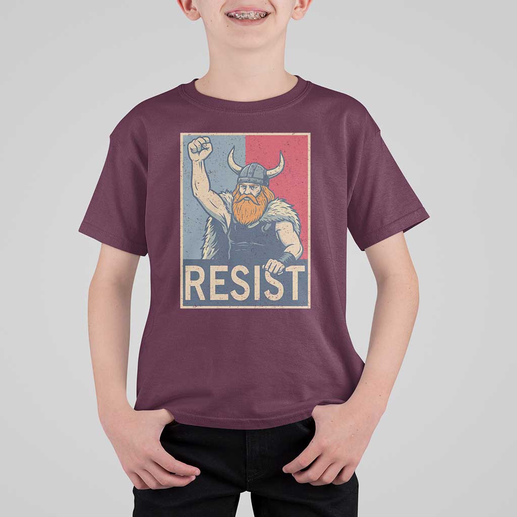 Funny Minneapolis Viking Resist Abolish Ice Protest T Shirt For Kid