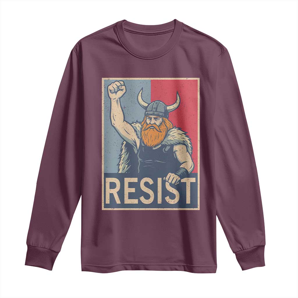 Funny Minneapolis Viking Resist Abolish Ice Protest Long Sleeve Shirt
