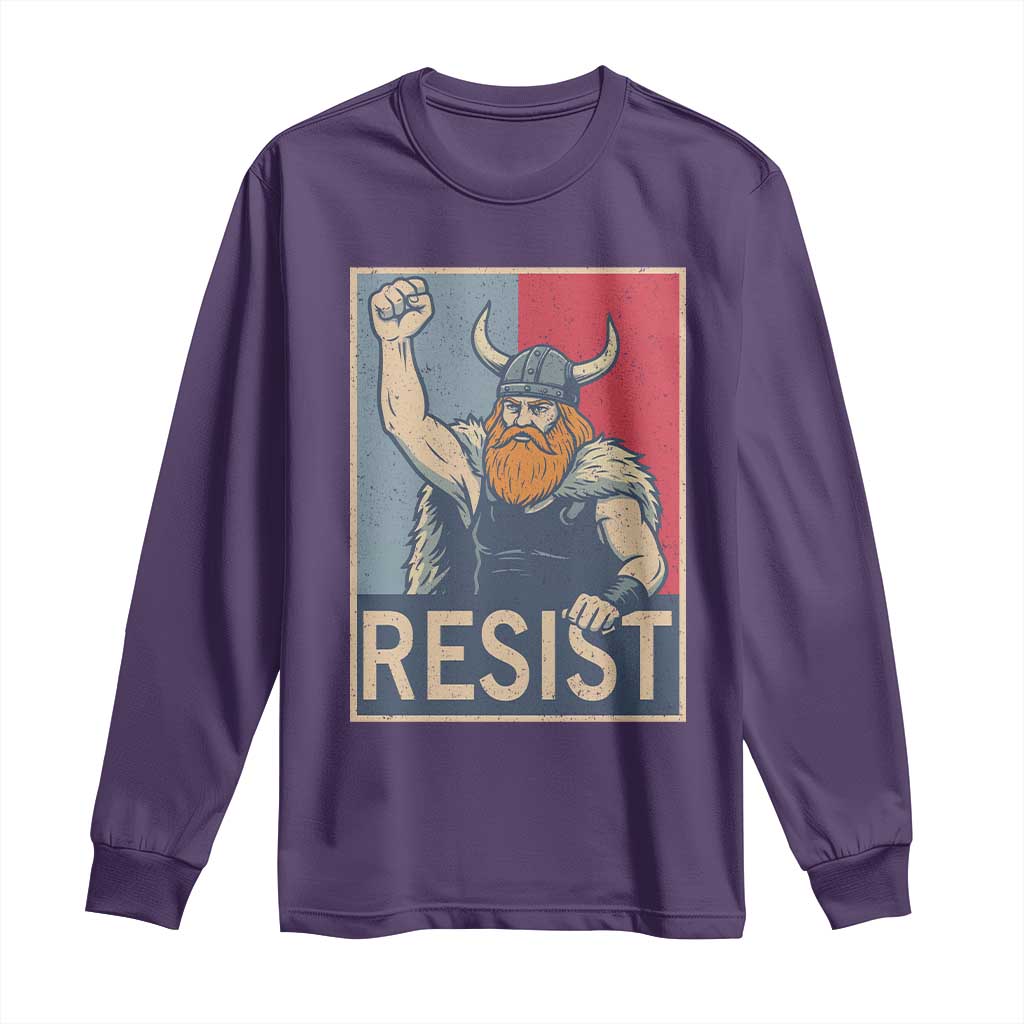 Funny Minneapolis Viking Resist Abolish Ice Protest Long Sleeve Shirt