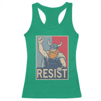 Funny Minneapolis Viking Resist Abolish Ice Protest Racerback Tank Top