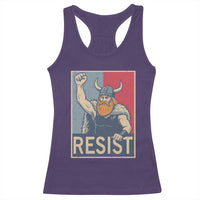 Funny Minneapolis Viking Resist Abolish Ice Protest Racerback Tank Top