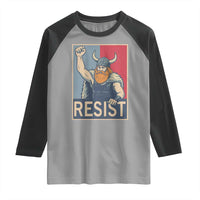 Funny Minneapolis Viking Resist Abolish Ice Protest Raglan Shirt