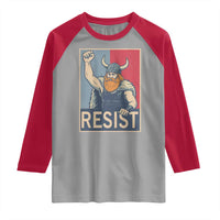 Funny Minneapolis Viking Resist Abolish Ice Protest Raglan Shirt