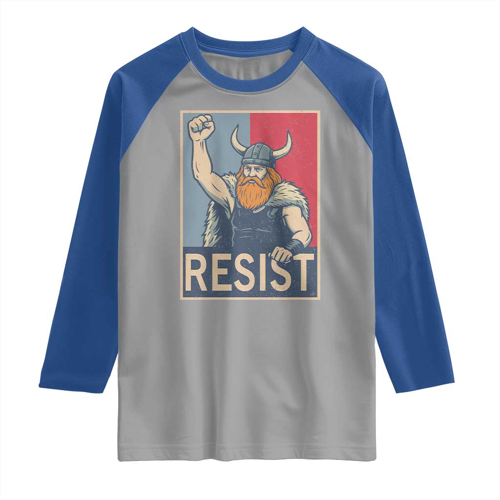 Funny Minneapolis Viking Resist Abolish Ice Protest Raglan Shirt