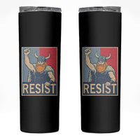 Funny Minneapolis Viking Resist Abolish Ice Protest Skinny Tumbler