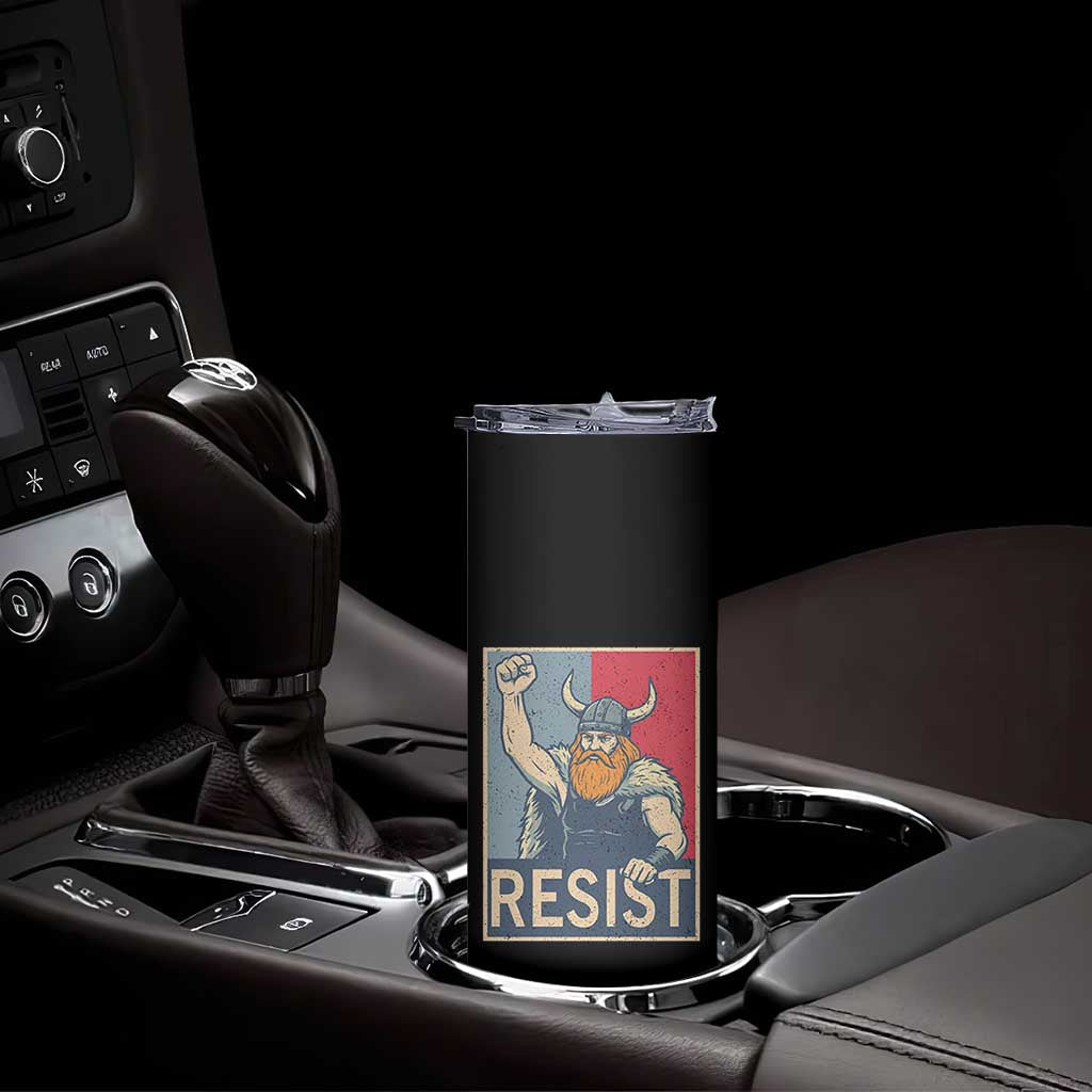 Funny Minneapolis Viking Resist Abolish Ice Protest Skinny Tumbler