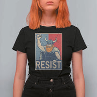 Funny Minneapolis Viking Resist Abolish Ice Protest T Shirt For Women