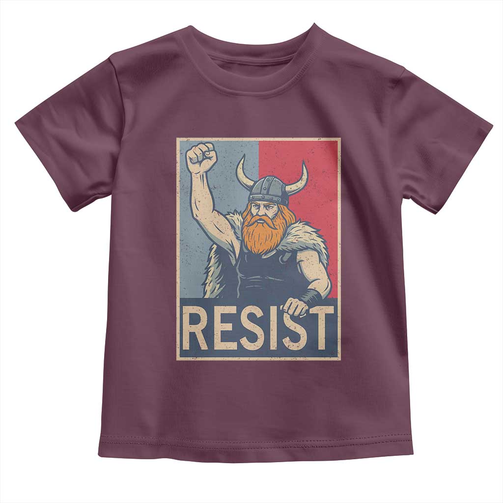 Funny Minneapolis Viking Resist Abolish Ice Protest Toddler T Shirt