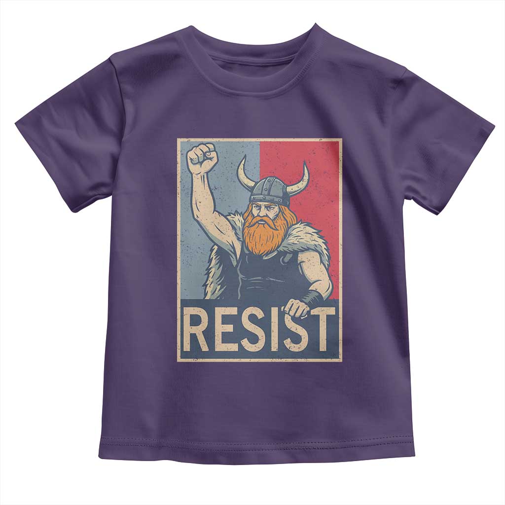 Funny Minneapolis Viking Resist Abolish Ice Protest Toddler T Shirt