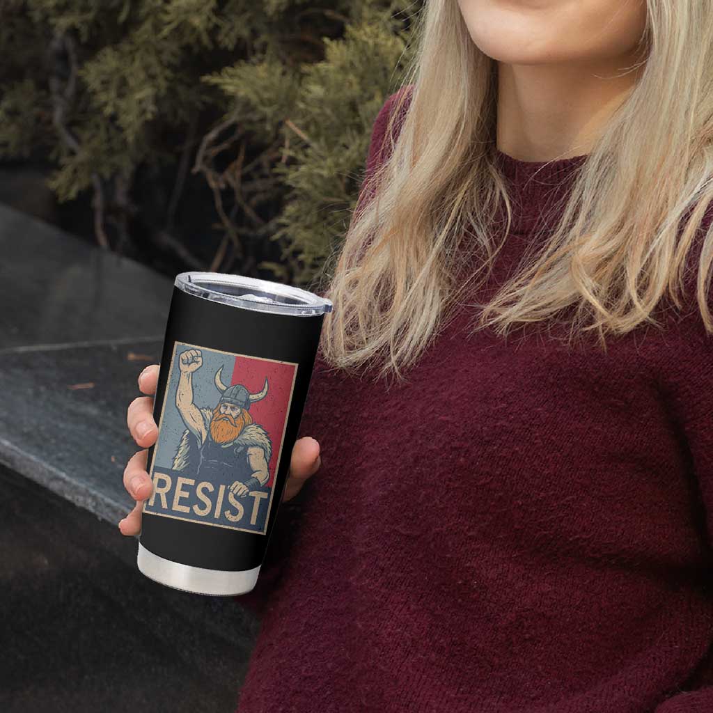 Funny Minneapolis Viking Resist Abolish Ice Protest Tumbler Cup