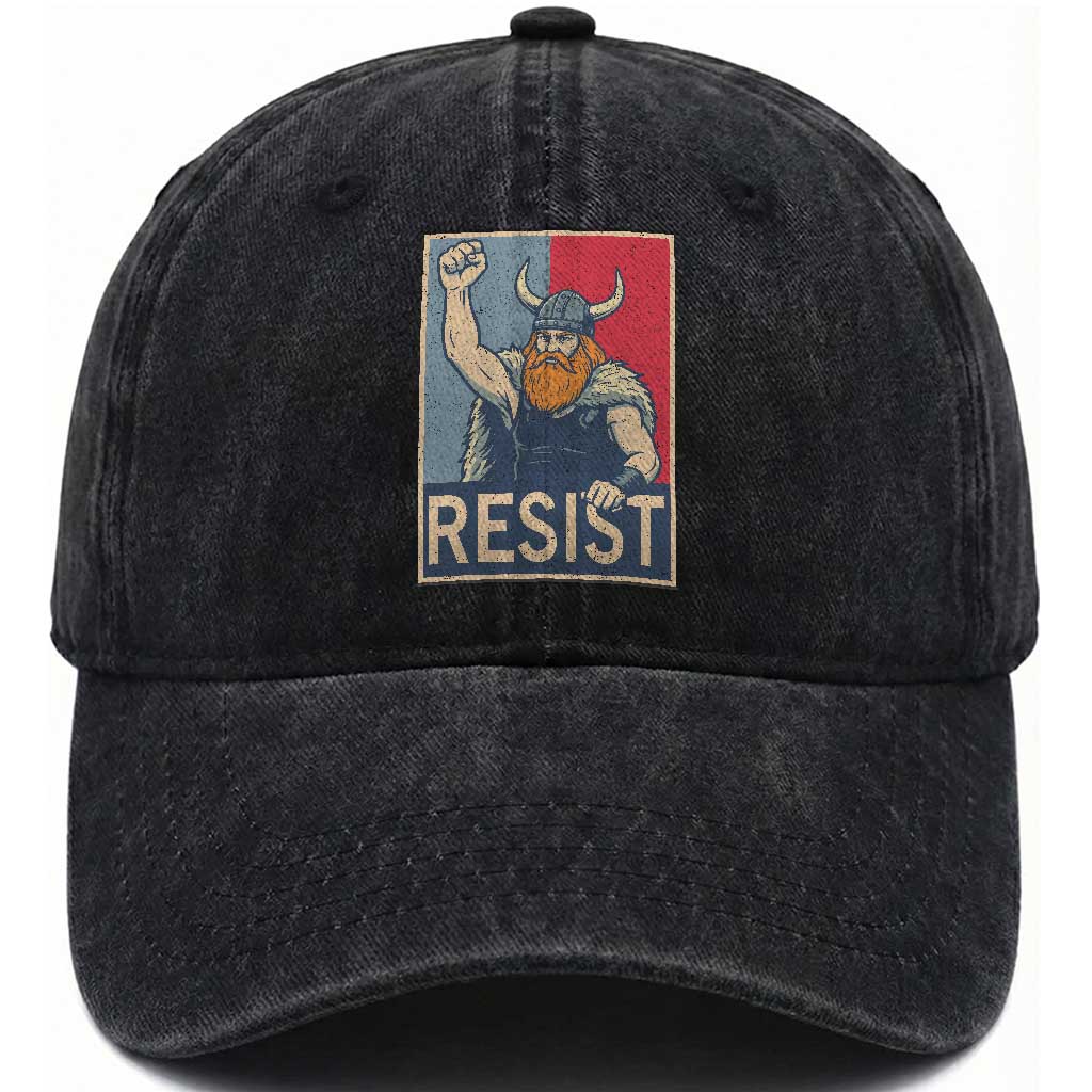 Funny Minneapolis Viking Resist Abolish Ice Protest Washed Cotton Baseball Cap