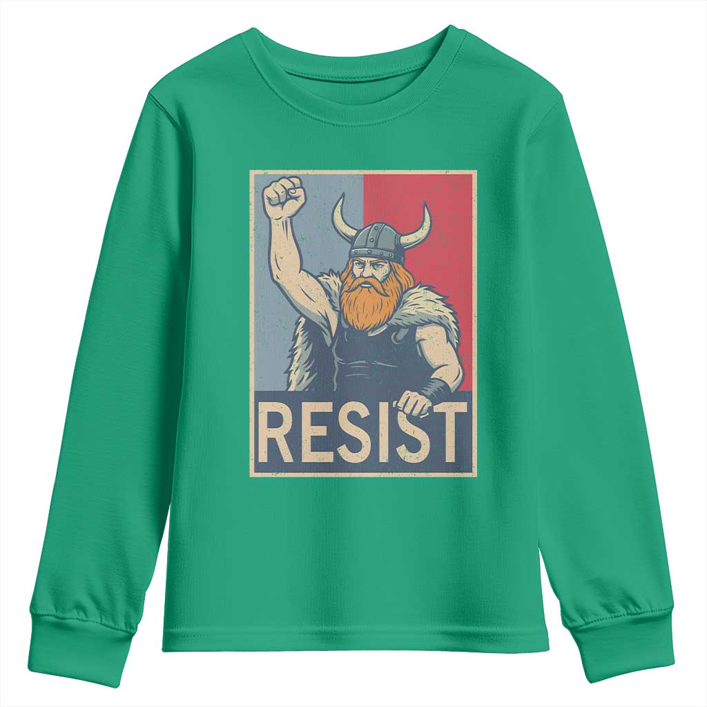 Funny Minneapolis Viking Resist Abolish Ice Protest Youth Sweatshirt