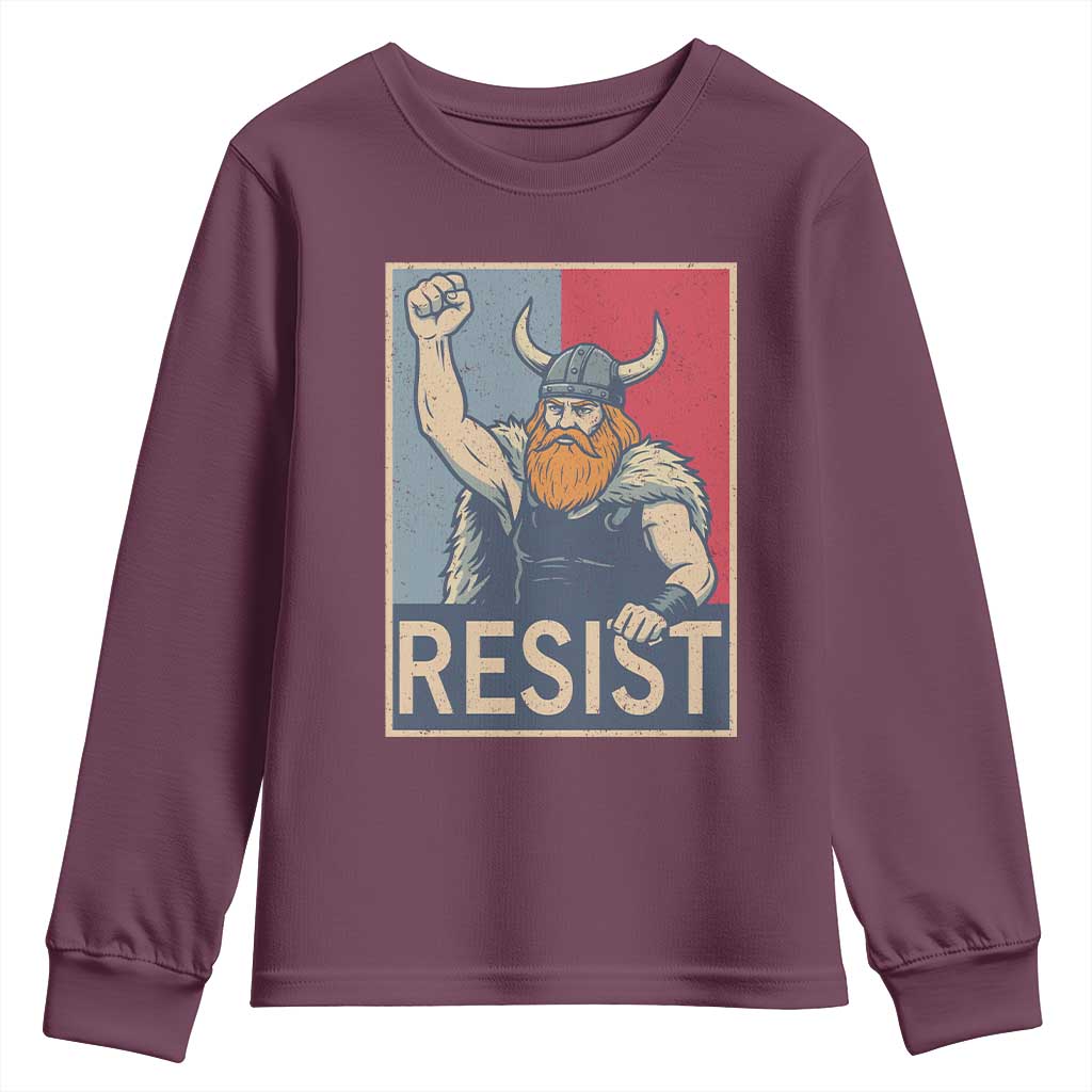 Funny Minneapolis Viking Resist Abolish Ice Protest Youth Sweatshirt