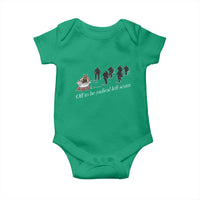 Off To Be Radical Left Scum Baby Onesie Funny Minneapolis Escape Viking Abolish Ice
