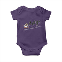 Off To Be Radical Left Scum Baby Onesie Funny Minneapolis Escape Viking Abolish Ice
