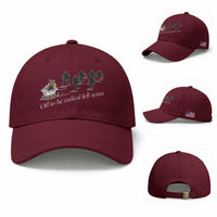 Off To Be Radical Left Scum Baseball Cap Funny Minneapolis Escape Viking Abolish Ice