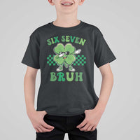 Funny 67 St Patricks Day T Shirt For Kid Six Seven Bruh Dabbing Shamrock