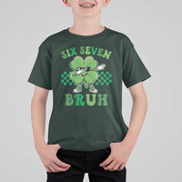 Funny 67 St Patricks Day T Shirt For Kid Six Seven Bruh Dabbing Shamrock