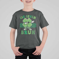 Funny 67 St Patricks Day T Shirt For Kid Six Seven Bruh Dabbing Shamrock