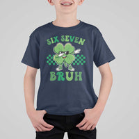 Funny 67 St Patricks Day T Shirt For Kid Six Seven Bruh Dabbing Shamrock