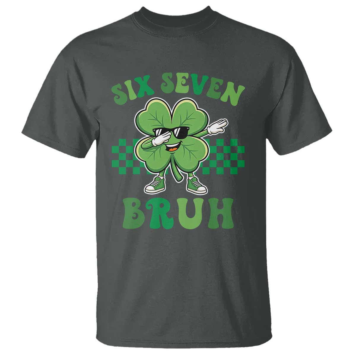 Funny 67 St Patricks Day T Shirt Six Seven Bruh Dabbing Shamrock
