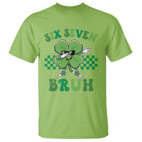 Funny 67 St Patricks Day T Shirt Six Seven Bruh Dabbing Shamrock