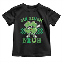 Funny 67 St Patricks Day Toddler T Shirt Six Seven Bruh Dabbing Shamrock