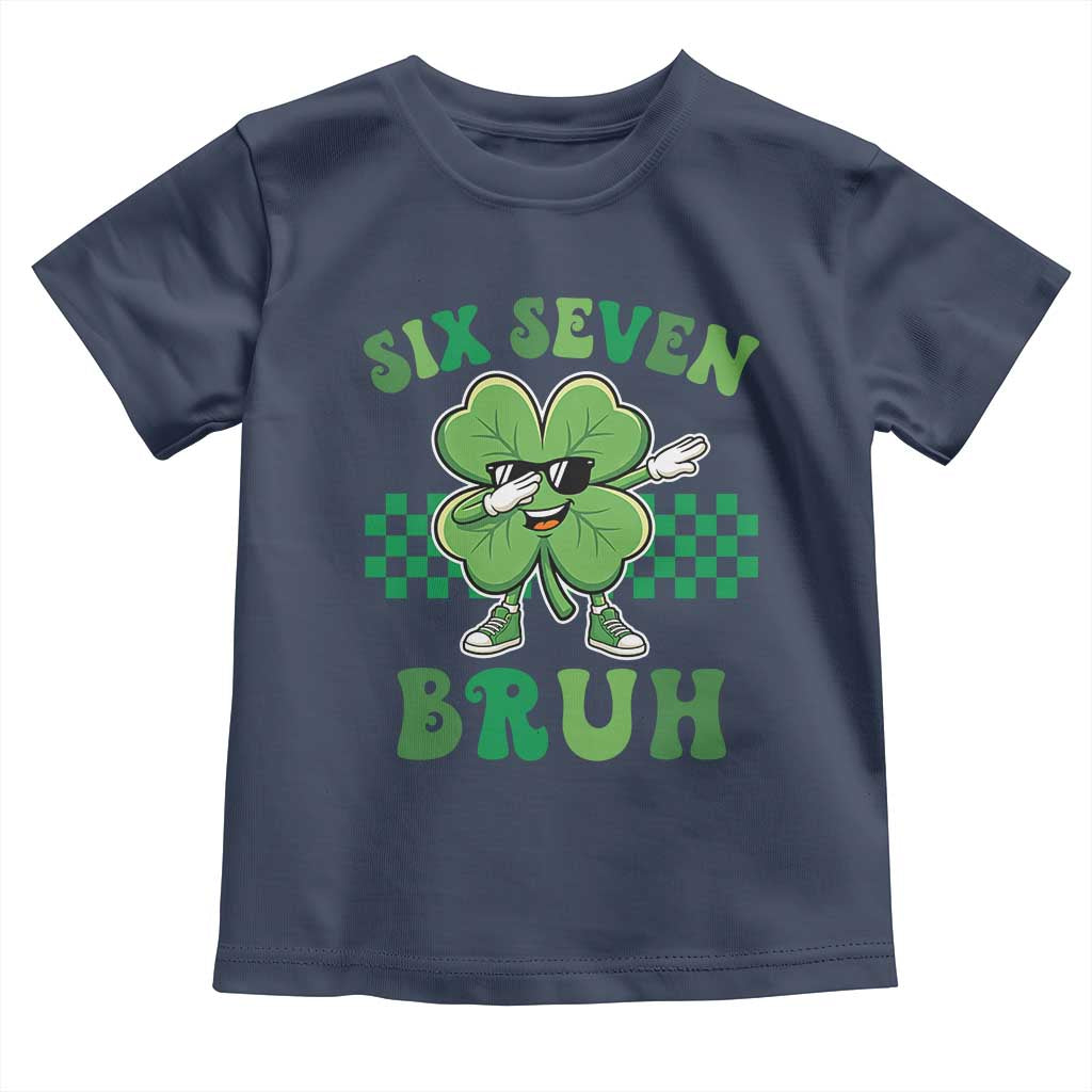 Funny 67 St Patricks Day Toddler T Shirt Six Seven Bruh Dabbing Shamrock